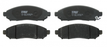 Купить GDB3404 TRW Тормозные колодки передние Патфиндер (2.5 dCi, 2.5 dCi 4WD, 4.0 4WD) с звуковым предупреждением износа